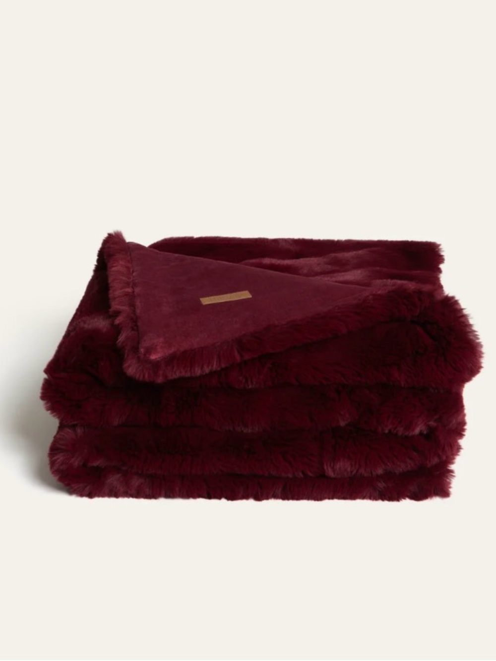 UnHide - Marshmallow Blanket - burgundy beau, Ultra-soft, Large 60”x80” - Picture 2 of 4